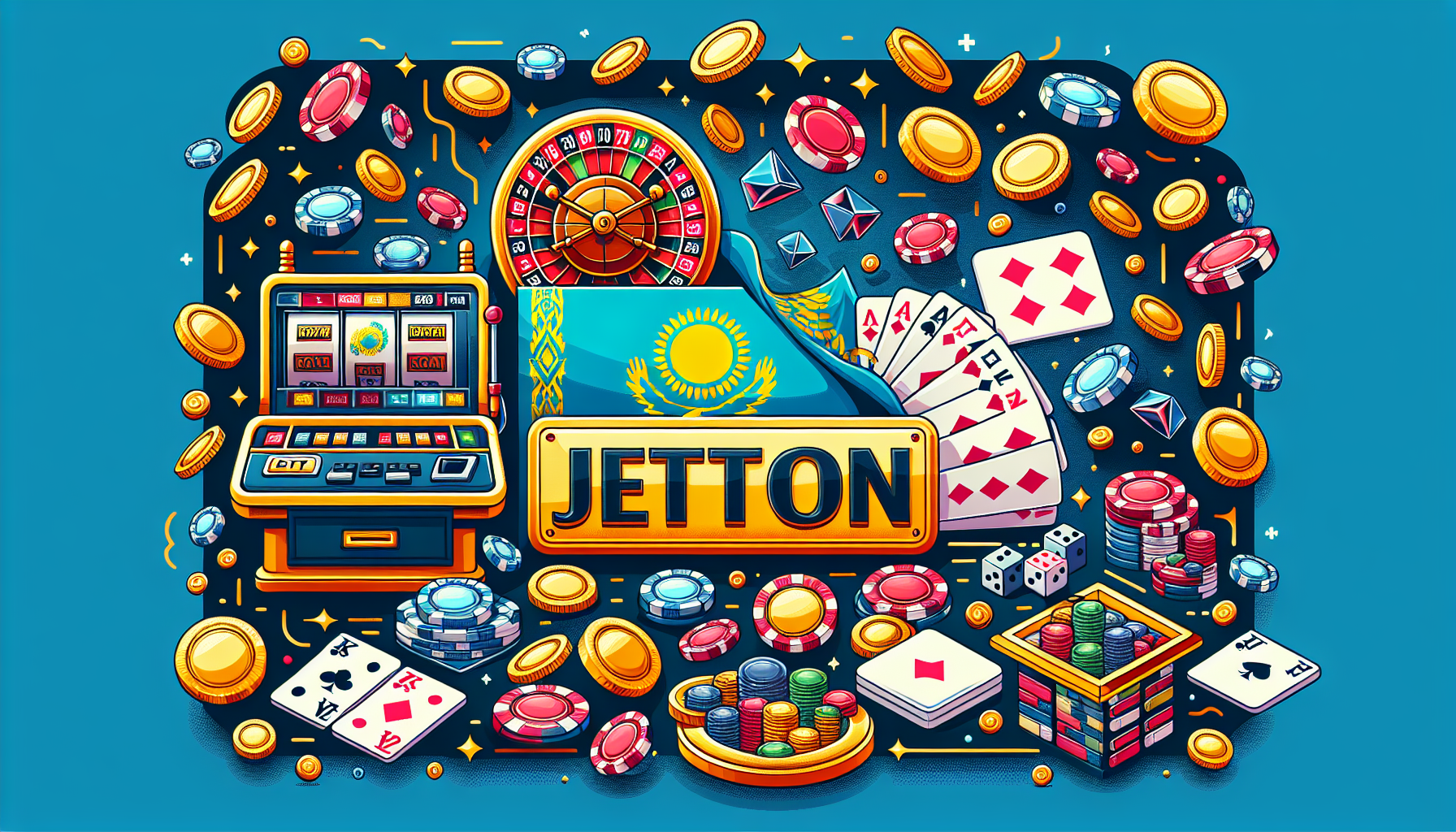 Логотип казино JetTon на темном фоне